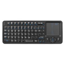 Riitek Ασύρματο Mini Πληκτρολόγιο K06, Backlit, Bluetooth/2.4Ghz, Μαύρο