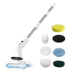 Kinzir Βούρτσα Καθαρισμού Μπαταρίας S1, 7 Σε 1, 300Rpm, 2500Mah, Λευκή