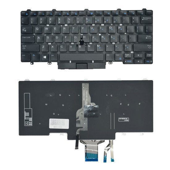 Πληκτρολόγιο Για Dell Latitude 5490/5470/5480 Key-109, Backlight, Μαύρο Πληκτρολόγιο Για Dell Latitude 5490/5470/5480 Key-109, Backlight, Μαύρο