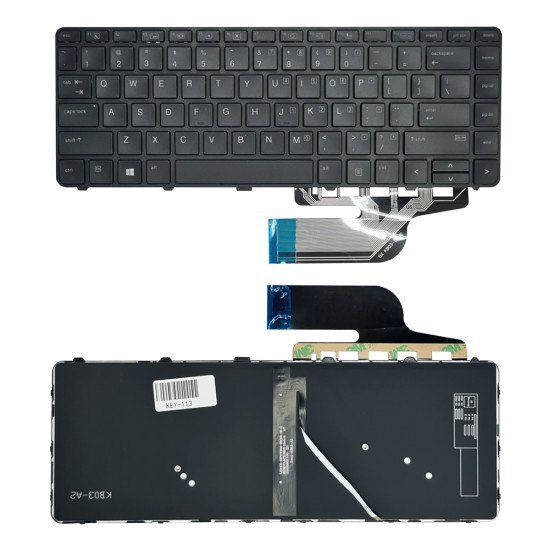 Πληκτρολόγιο Για Hp Probook 640 G4 Key-113 Με Backlight, Μαύρο