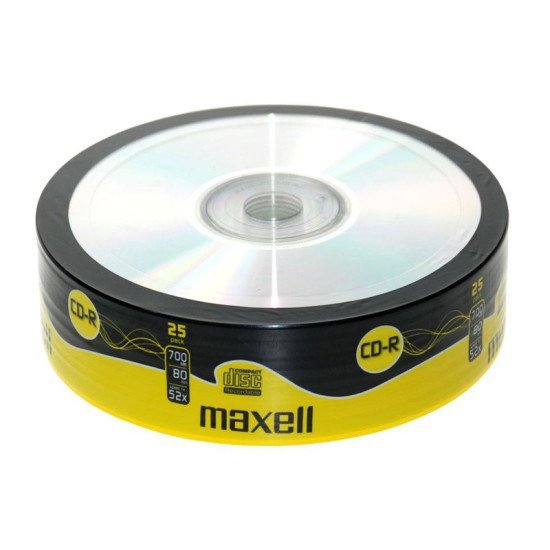 Maxell Cd-R 624035-40, 700Μβ, 80Min, 52X Speed, Spindle Pack 25Τμχ