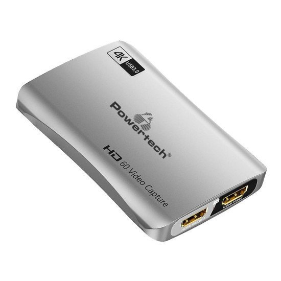 Powertech Video Capture Cab-Uc081, Hdmi/Usb Σύνδεση, 4K/30Hz, Γκρι Powertech Video Capture Cab-Uc081, Hdmi/Usb Σύνδεση, 4K/30Hz, Γκρι