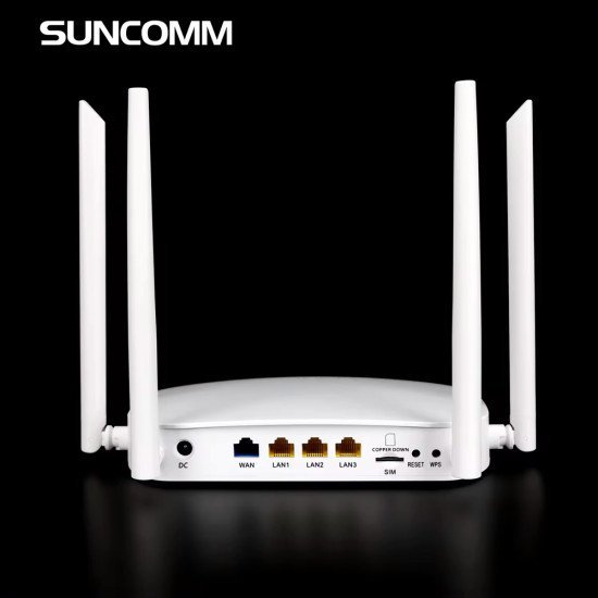 Suncomm Router 4G Lte G4304K, 300Mbps Wi-Fi, 100Mbps Lan