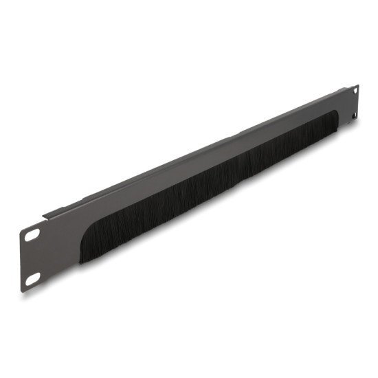 Delock Βούρτσα Προστασίας Για Καμπίνα 66750, 19"/1U, 44X483Mm, Μαύρο Delock Βούρτσα Προστασίας Για Καμπίνα 66750, 19"/1U, 44X483Mm, Μαύρο