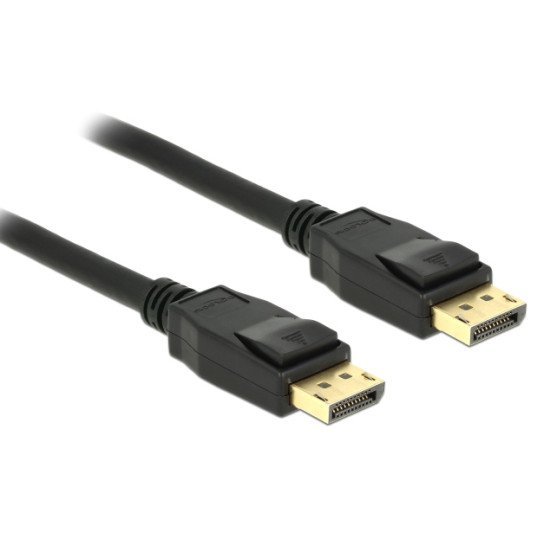 Delock Καλώδιο Displayport 1.2 83807, 4K/60Hz, 21.6 Gbps, 3M, Μαύρο Delock Καλώδιο Displayport 1.2 83807, 4K/60Hz, 21.6 Gbps, 3M, Μαύρο
