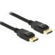 Delock Καλώδιο Displayport 1.2 83807, 4K/60Hz, 21.6 Gbps, 3M, Μαύρο Delock Καλώδιο Displayport 1.2 83807, 4K/60Hz, 21.6 Gbps, 3M, Μαύρο