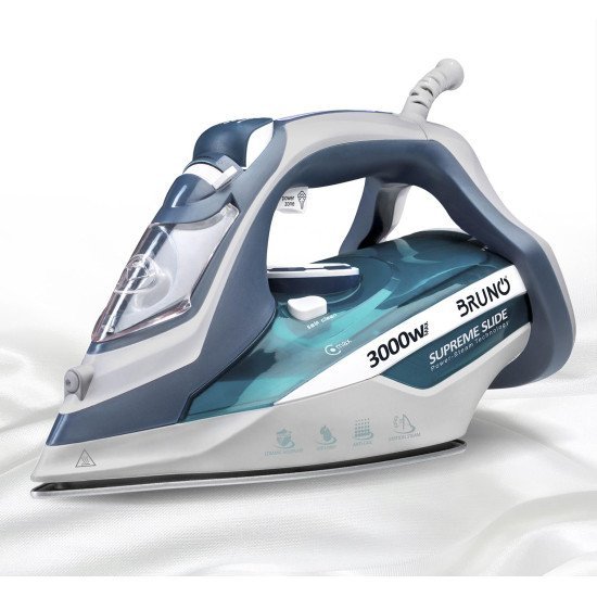Bruno Σίδερο Ατμού Supreme Slide Brn-0146 Με Κεραμική Πλάκα, 3000W Bruno Σίδερο Ατμού Supreme Slide Brn-0146 Με Κεραμική Πλάκα, 3000W