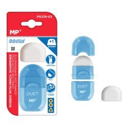 Mp Γόμα & Ξύστρα Με Κάδο Pg236-02-Bl Με Ανταλλακτική Γόμα, Μπλε Mp Γόμα & Ξύστρα Με Κάδο Pg236-02-Bl Με Ανταλλακτική Γόμα, Μπλε