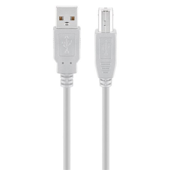 Goobay Καλώδιο Usb Σε Usb Type B 68714, 5M, 480Mbps, Γκρι Goobay Καλώδιο Usb Σε Usb Type B 68714, 5M, 480Mbps, Γκρι