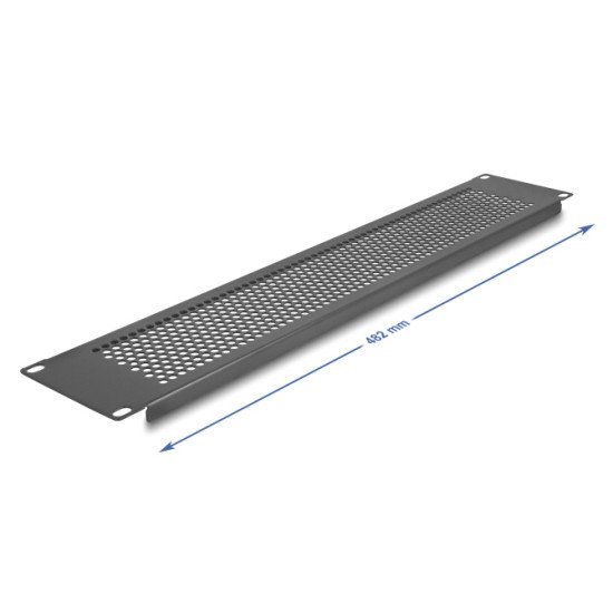 Delock Κάλυμμα Panel 67036 Για 19"/2U Rack, Με Αεραγωγούς, Μαύρο Delock Κάλυμμα Panel 67036 Για 19"/2U Rack, Με Αεραγωγούς, Μαύρο