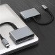 Powertech Docking Station Pth-113, 4 Θυρών, Usb-C, 4K, 100W, Γκρι Powertech Docking Station Pth-113, 4 Θυρών, Usb-C, 4K, 100W, Γκρι