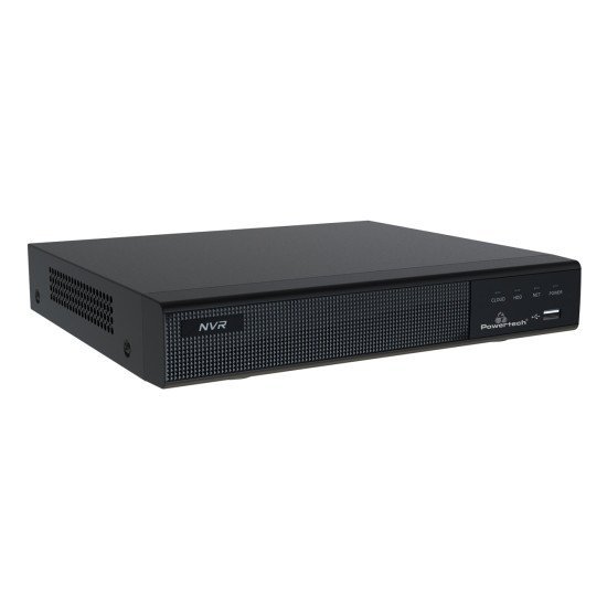 Powertech Nvr Καταγραφικό Με 4 Κάμερες Pt-1233, 4K, 4Mp, 9 Κανάλια Powertech Nvr Καταγραφικό Με 4 Κάμερες Pt-1233, 4K, 4Mp, 9 Κανάλια