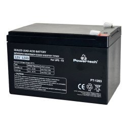 Powertech Μπαταρία Μολύβδου Pt-1203 Για Ups, 12V 12Ah, F2