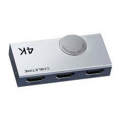 Cabletime Hdmi Switch Ct-Hs4K-Ag, 2 Σε 1, 4K/60Hz, Bi-Directional, Γκρι