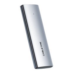 Cabletime Θήκη Για M.2 Nvme/Sata Ssd Ct-Ssd03-Ag Tool Free, 10Gbps, Γκρι