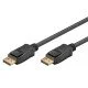 Goobay Καλώδιο Displayport 65809 Certified, 8K/60Hz 32.4 Gbps, 2M, Μαύρο