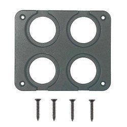 Powertech Πάνελ Πρίζας Για Σκάφη & Οχήματα Ptl-016, 4 Θέσεις, 102X85Mm