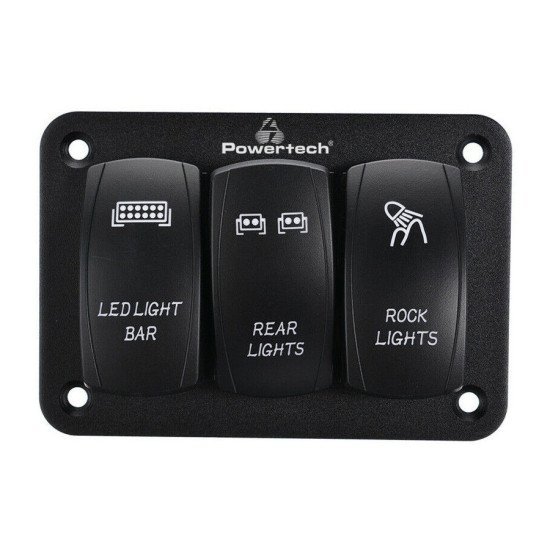 Powertech Πάνελ Σκαφών Ptl-018 Με 3X Διακόπτες Φώτων, Ip65 Powertech Πάνελ Σκαφών Ptl-018 Με 3X Διακόπτες Φώτων, Ip65