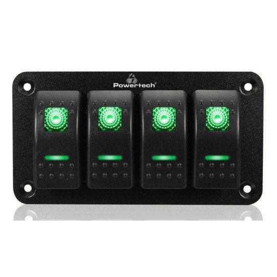 Powertech Πάνελ Σκαφών & Οχημάτων Ptl-019 Με 4X Διακόπτες, Ip65 Powertech Πάνελ Σκαφών & Οχημάτων Ptl-019 Με 4X Διακόπτες, Ip65