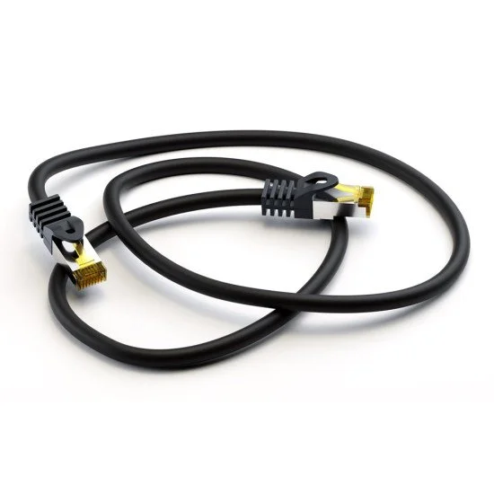 Goobay Καλώδιο Δικτύου 91608, Cat 7 S/Ftp, 500 Mhz, Cu, 2M, Μαύρο Goobay Καλώδιο Δικτύου 91608, Cat 7 S/Ftp, 500 Mhz, Cu, 2M, Μαύρο