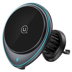 Usams Ασύρματος Φορτιστής & Βάση Αυτοκινήτου Us-Cd222, 15W, Μαύρο