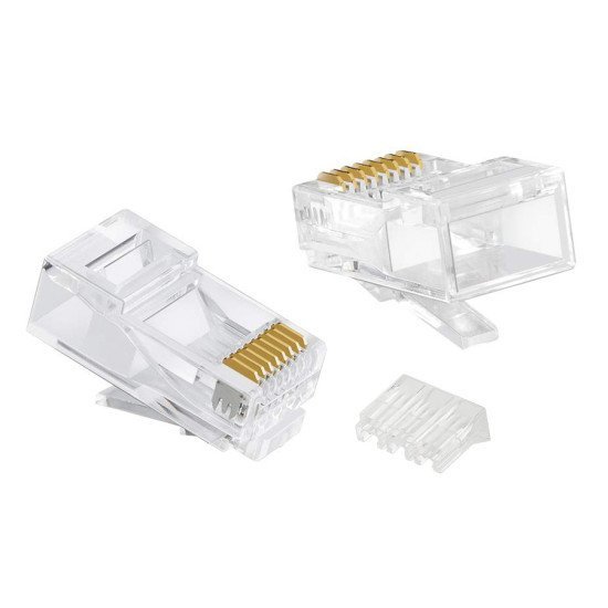 Powertech Βύσμα Rj45 Cab-N352, Cat 6/6A Utp, Modular, Διάφανο, 50Τμχ Powertech Βύσμα Rj45 Cab-N352, Cat 6/6A Utp, Modular, Διάφανο, 50Τμχ