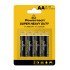 Powertech Μπαταρίες Zinc Carbon Super Heavy Duty Pt-1219, Aa, 1.5V, 4Τμχ