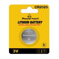 Powertech Μπαταρία Λιθίου Pt-1211, Cr2025, 3V, 1Τμχ Powertech Μπαταρία Λιθίου Pt-1211, Cr2025, 3V, 1Τμχ