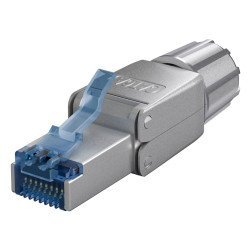 Goobay Βύσμα Rj45 65939, Cat 6A Stp, Tool-Free, Ασημί