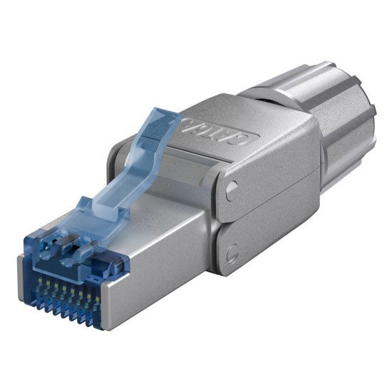 Goobay Βύσμα Rj45 65939, Cat 6A Stp, Tool-Free, Ασημί Goobay Βύσμα Rj45 65939, Cat 6A Stp, Tool-Free, Ασημί