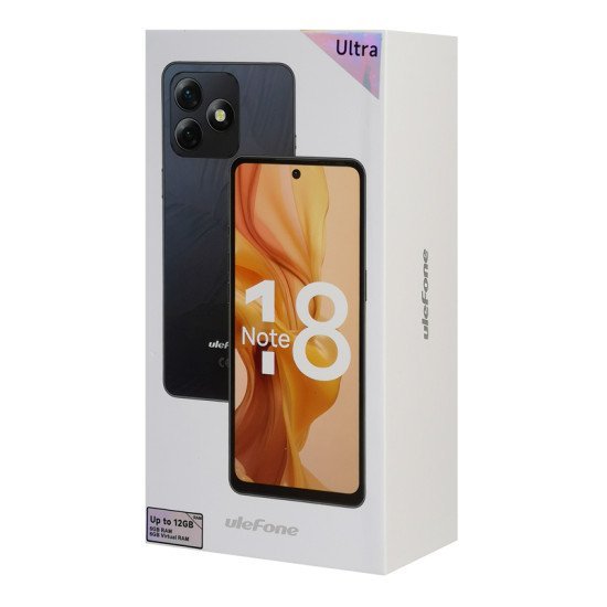 Ulefone Smartphone Note 18 Ultra, 5G, 6.78", 6/256Gb, 5450Mah, Μαύρο