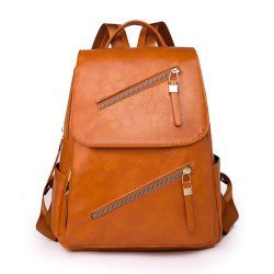 Roxxani Γυναικεία Τσάντα Πλάτης Lbag-0027, Καφέ