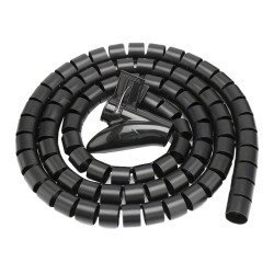 Δεματικό Καλωδίων Ag873, Πλαστικό, Φ 20Mm, 2M, Μαύρο