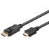 Goobay Καλώδιο Displayport Σε Hdmi 64835, 4K/30Hz, 1M, Μαύρο