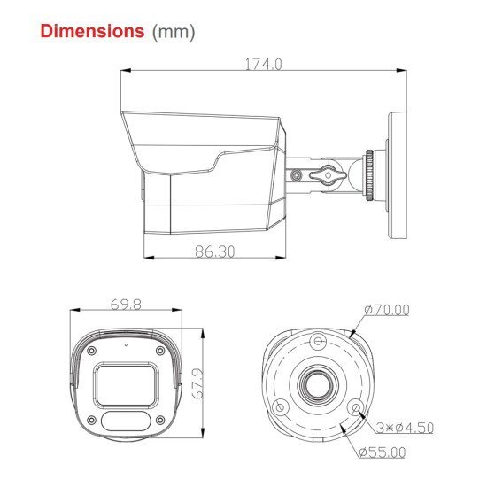 Longse Υβριδική Κάμερα Bpscthc200Fpe, 2.8Mm, 5Mp, Aoc, Ip66, Ir Έως 25M