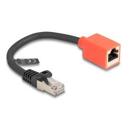 Delock Αντάπτορας Αποτροπής Φθοράς Rj45 88197, Cat 6A S/Ftp, 20Cm