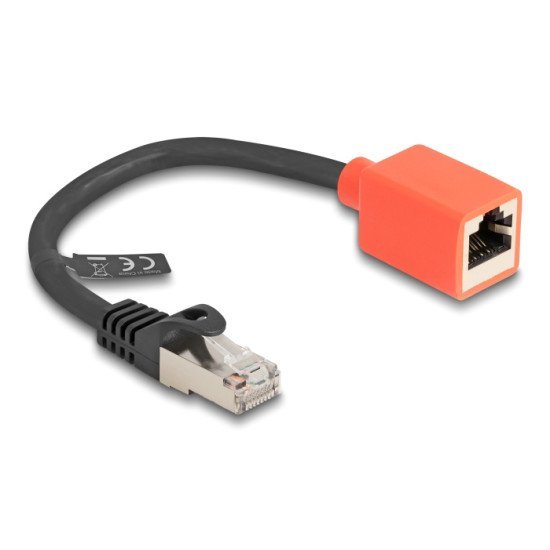 Delock Αντάπτορας Αποτροπής Φθοράς Rj45 88197, Cat 6A S/Ftp, 20Cm Delock Αντάπτορας Αποτροπής Φθοράς Rj45 88197, Cat 6A S/Ftp, 20Cm