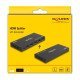 Delock Hdmi Splitter 18652 Με Downscaler Πλήκτρο, 4 Σε 1, 4K/60Hz, Μαύρο