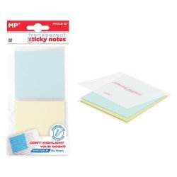 Mp Αυτοκόλλητα Χαρτάκια Σημειώσεων Pn348-07, Διάφανα, 75X75Mm, 60Τμχ Mp Αυτοκόλλητα Χαρτάκια Σημειώσεων Pn348-07, Διάφανα, 75X75Mm, 60Τμχ
