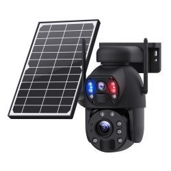 Sectec Smart Ηλιακή Κάμερα St-5986M, 3Mp Dual Lens, 20X Zoom, Wifi, Sd, Ptz