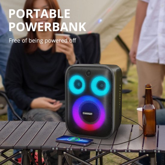 Tronsmart Φορητό Ηχείο Halo 200 Με 2X Μικρόφωνα, 120W, 15000Mah, Led, Μαύρο Tronsmart Φορητό Ηχείο Halo 200 Με 2X Μικρόφωνα, 120W, 15000Mah, Led, Μαύρο
