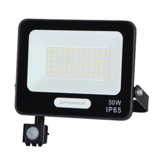 Optonica Led Προβολέας 15857 Με Αισθητήρα Κίνησης, 50W, 6000K, Ip65