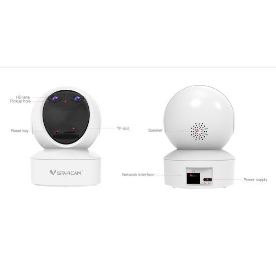 Vstarcam Smart Κάμερα Cs49D, 3Mp, Dual Lens, Wifi, Ptz, Sd Vstarcam Smart Κάμερα Cs49D, 3Mp, Dual Lens, Wifi, Ptz, Sd