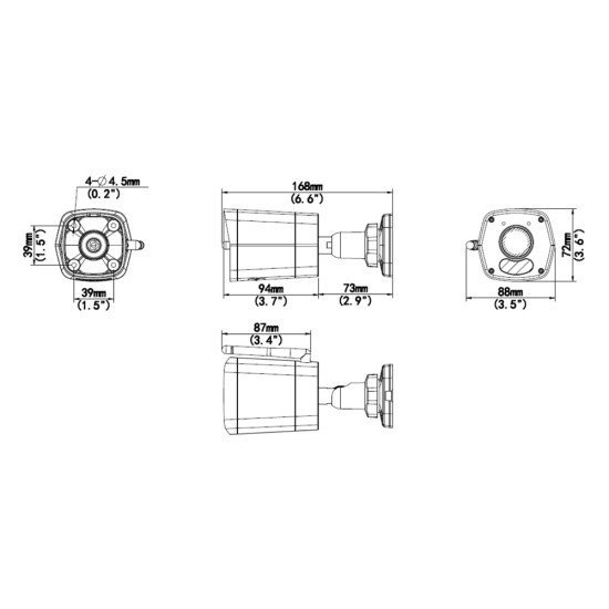 Uniarch Smart Κάμερα Uho-B1R-M2F3, 2Mp, Wifi, Sd, Ip67