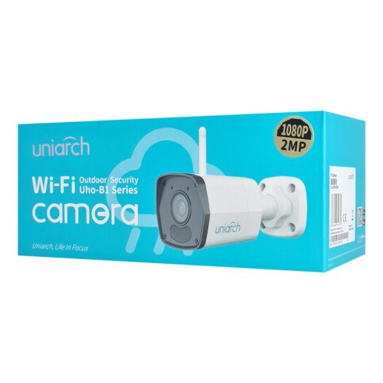 Uniarch Smart Κάμερα Uho-B1R-M2F3, 2Mp, Wifi, Sd, Ip67