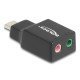 Delock Εξωτερική Κάρτα Ήχου 67128, 2X 3.5Mm, Usb-C Σύνδεση, Μαύρη