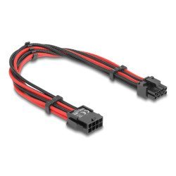 Delock Καλώδιο 8 Pin Σε 6+2 Pin Pcie 80975 Με Υφασμάτινη Επένδυση, 30Cm