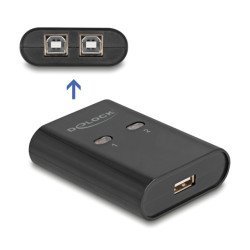 Delock Usb Type B Switch 11503, 2 Σε 1, Μαύρο