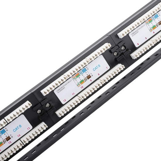 Powertech Patch Panel Netw-0027 Για Rack 19"/1U, 24 Θυρών, Cat 6 Utp, Μαύρο Powertech Patch Panel Netw-0027 Για Rack 19"/1U, 24 Θυρών, Cat 6 Utp, Μαύρο