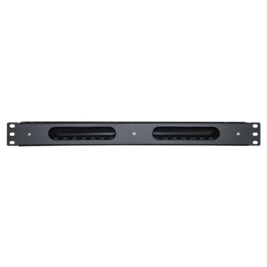 Powertech Cable Management Netw-0029 Για Rack 19"/1U, Πλαστικό, Μαύρο